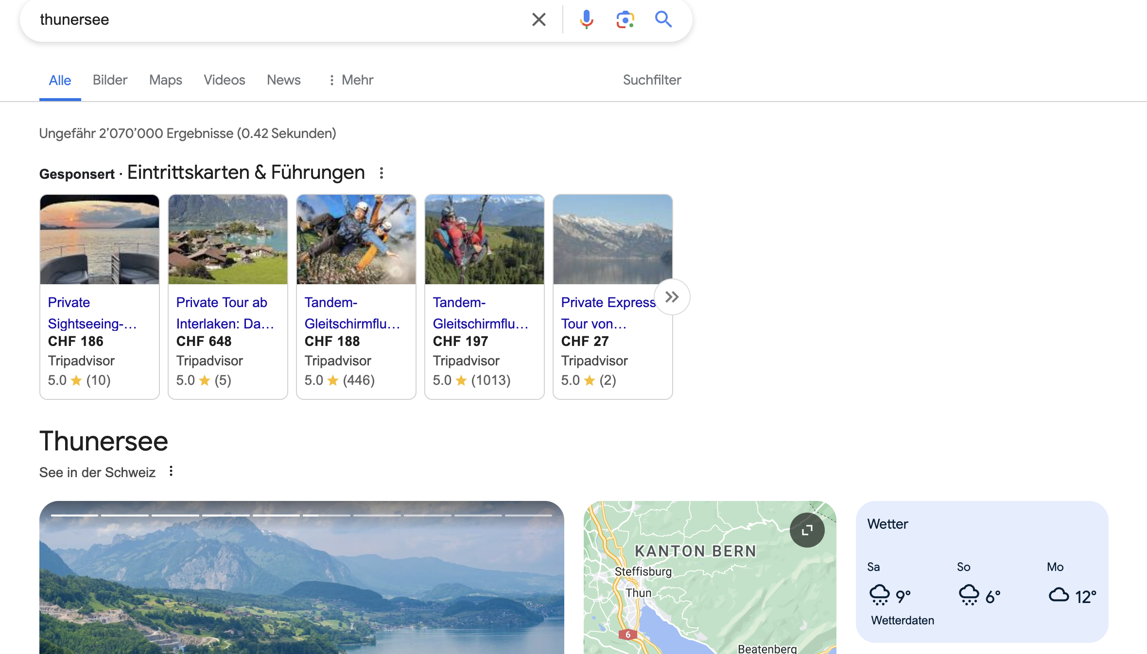 Konkurrenz Analyse auf Google